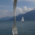 Vue des quais de Vevey