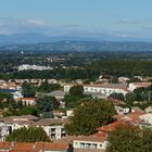 vue d`Orange vers le Mont Ventoux Blick von Orange Richtung Mont Ventoux