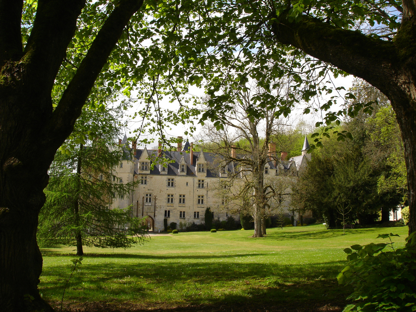 Vue du château de Courtanvaux 