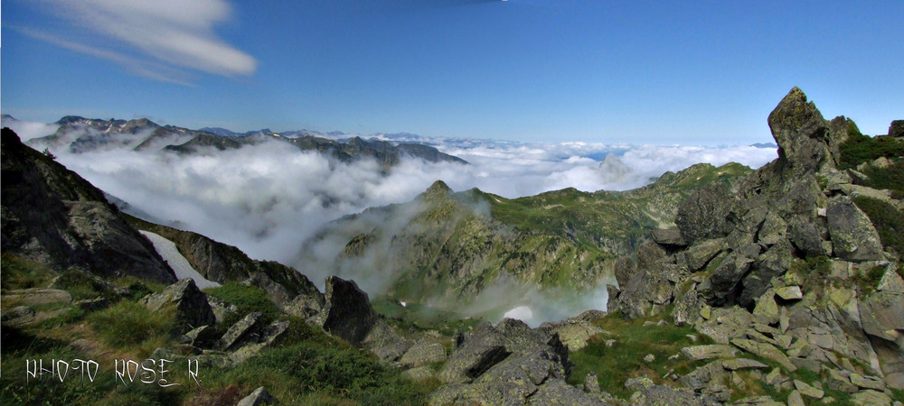 Vue du col du Laurenti(2450m.)