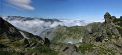 Vue du col du Laurenti(2450m.)