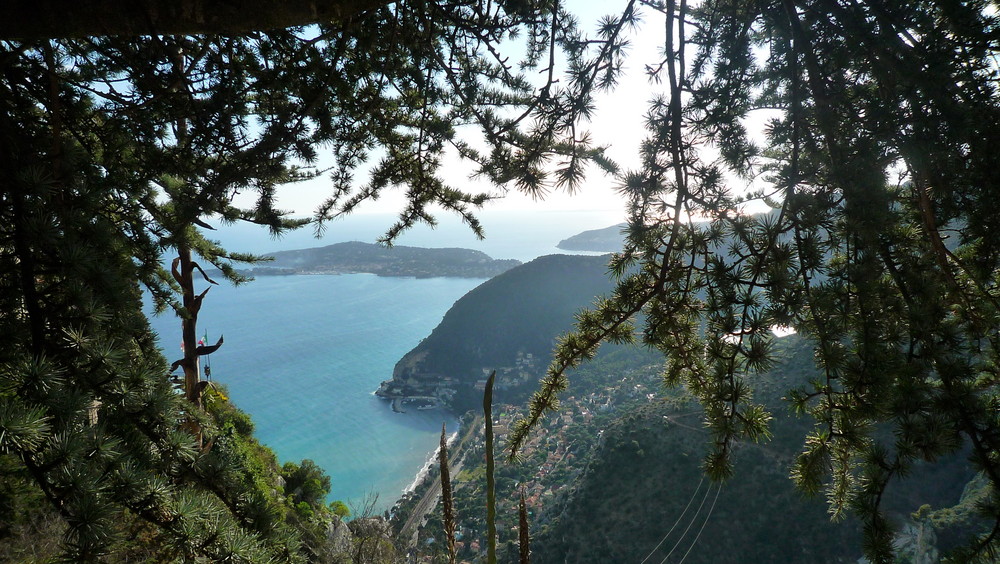 vue du jardin de EZE VILLAGE