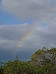 Vue du Mont Ouen Toro, un jour de pluie à Nouméa