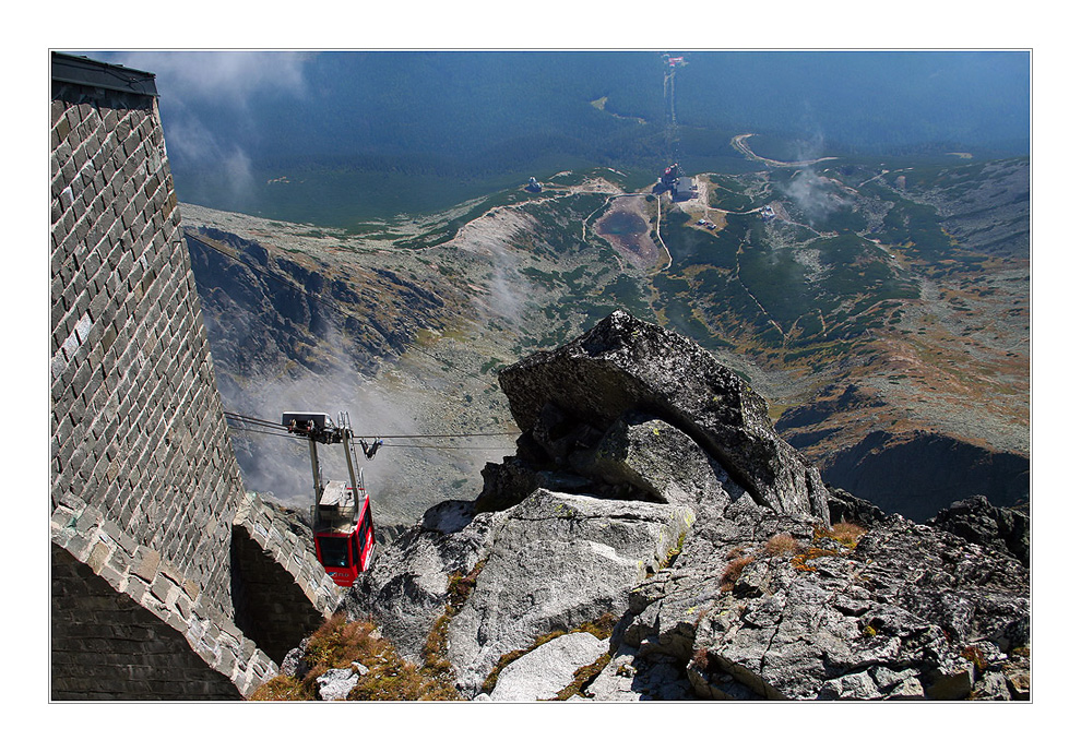 Vue du pic de Lomnitz