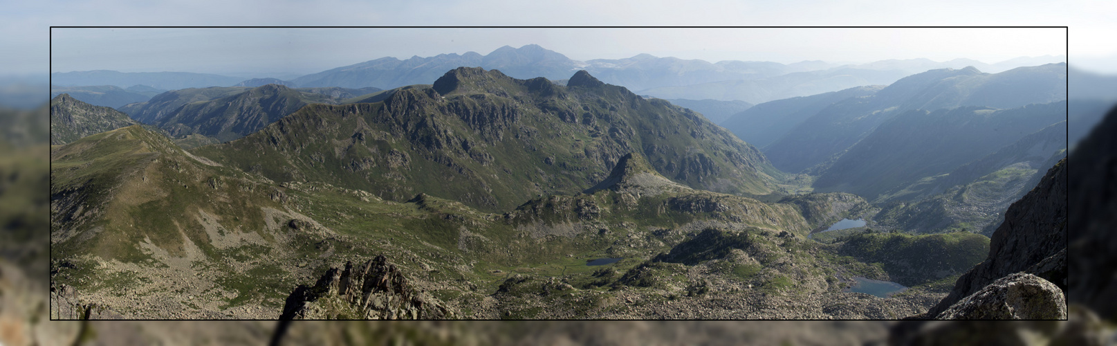 Vue du pic Fourcade en Ariège