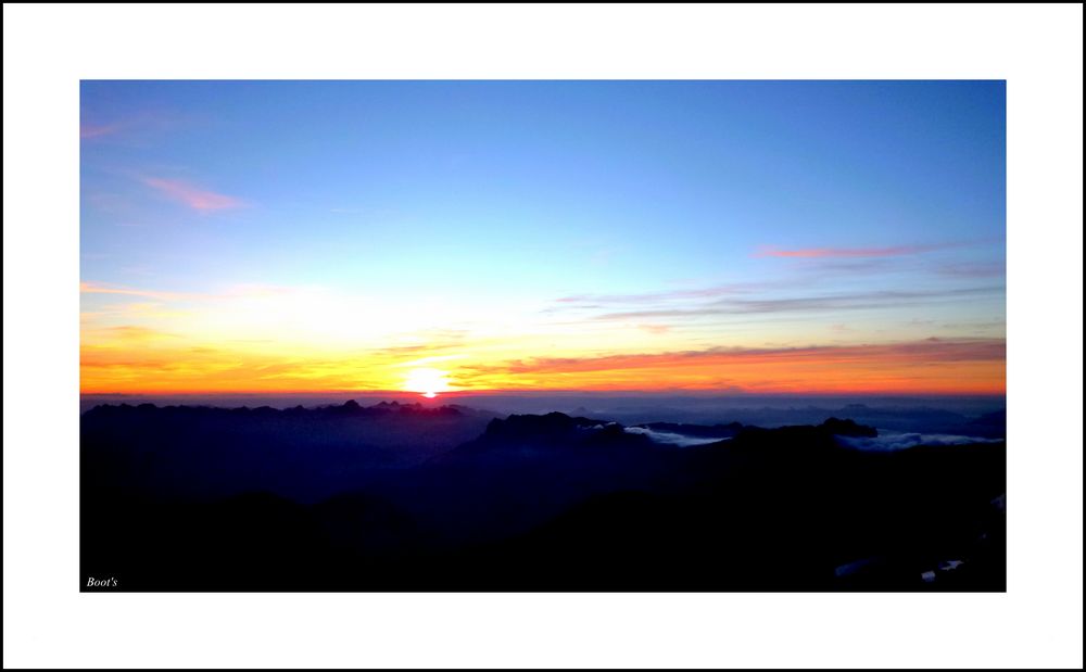 Vue du refuge de TETE ROUSSE