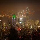 vue du victoria Peak sur la baie de Hong Kong