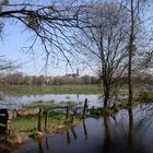 Vue du village a travers les marais