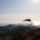 Vue étrange du capo Rosso, Golfe de Porto, Corse