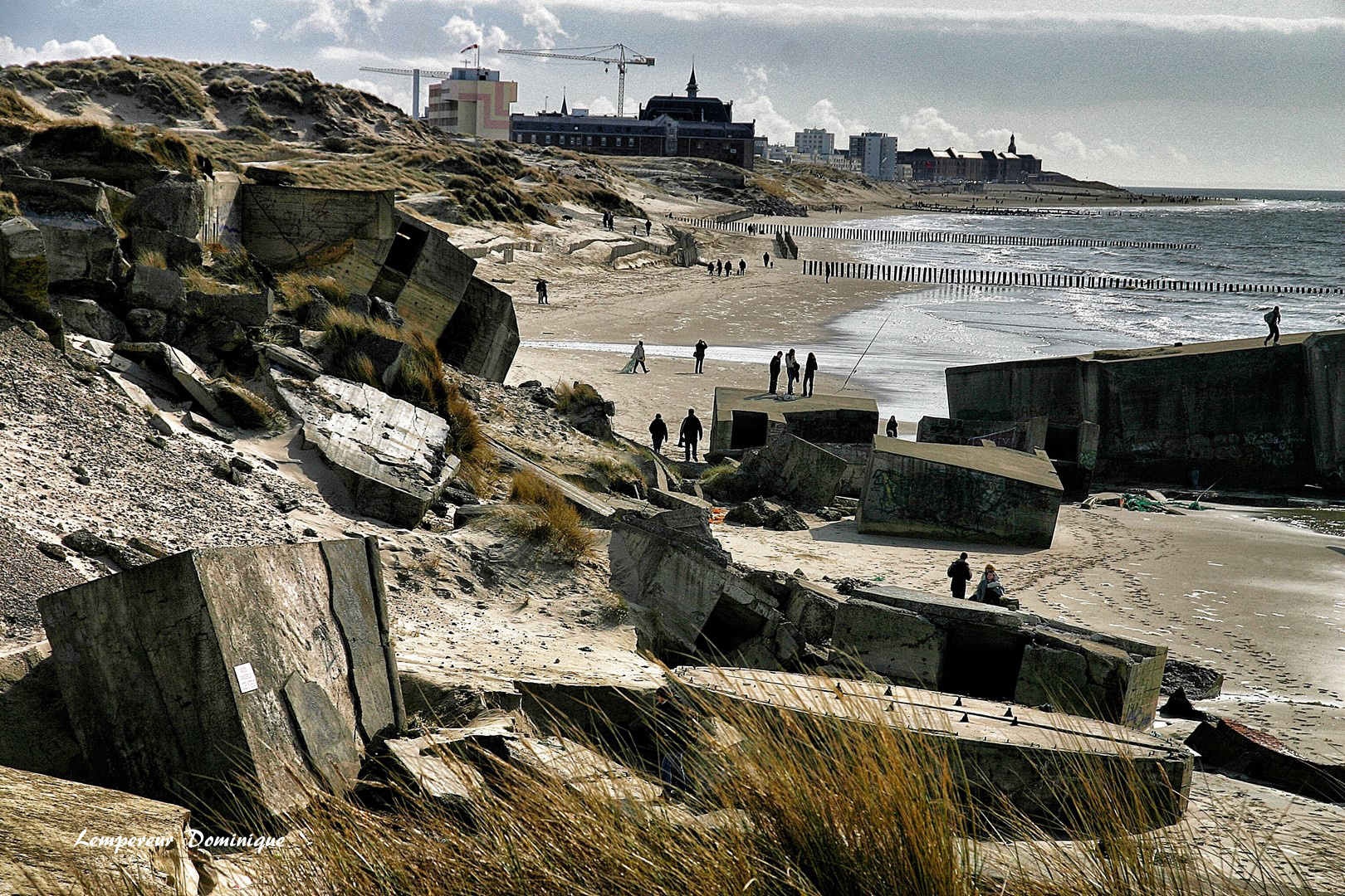 vue générale de la plage