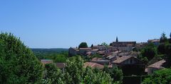 Vue générale sur Aubeterre sur Dronne (Charente)