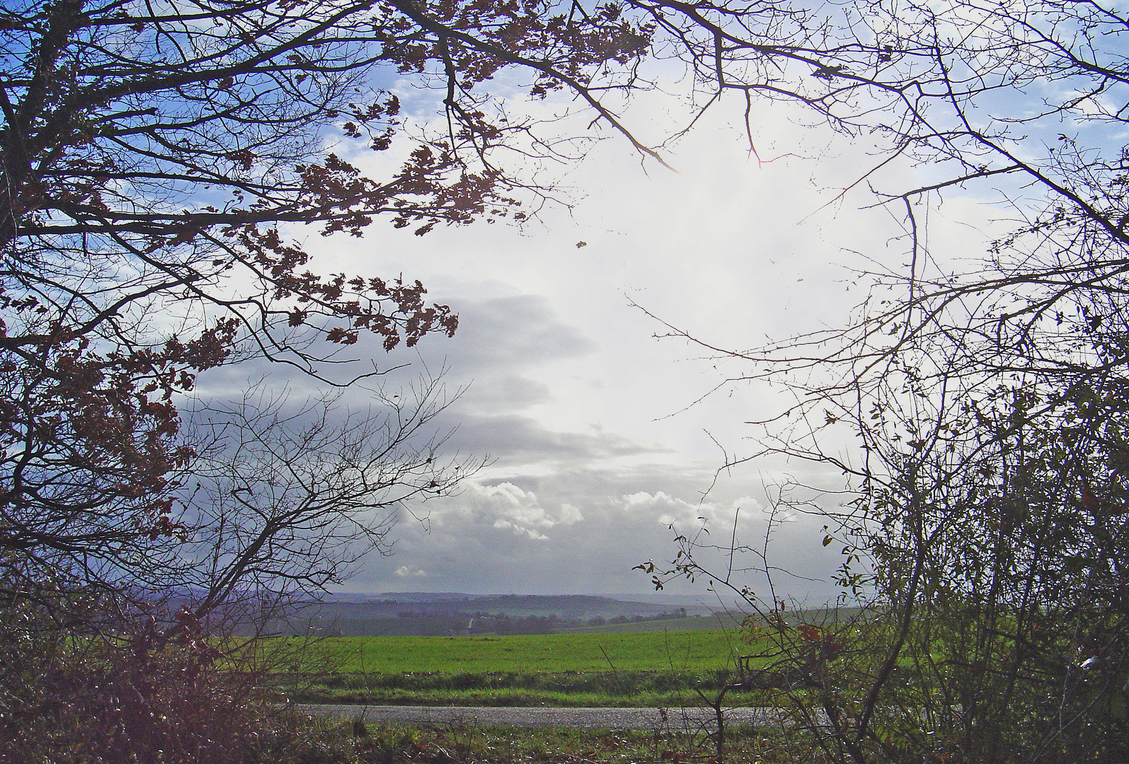 Vue hivernale dans le Gers