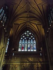 Vue intérieure sur la façade nord-ouest, Eglise Notre-Dame des martyrs Anglais  -  Cambridge