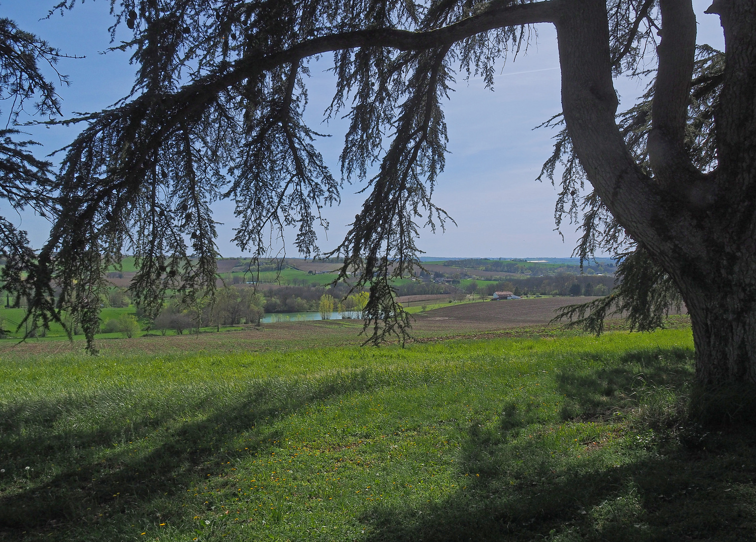 Vue printanière près de Laplume