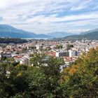 Vue sur Aix les Bains depuis le bois Vidal 