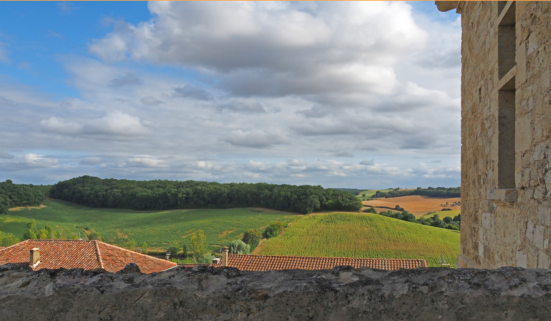 Vue sur la campagne gersoise