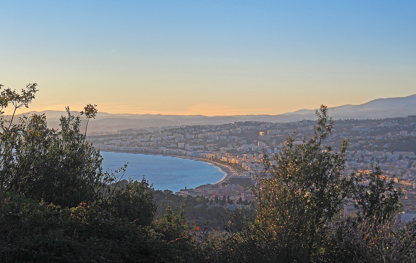 Vue sur la Cité des anges à partir du Mont Boron