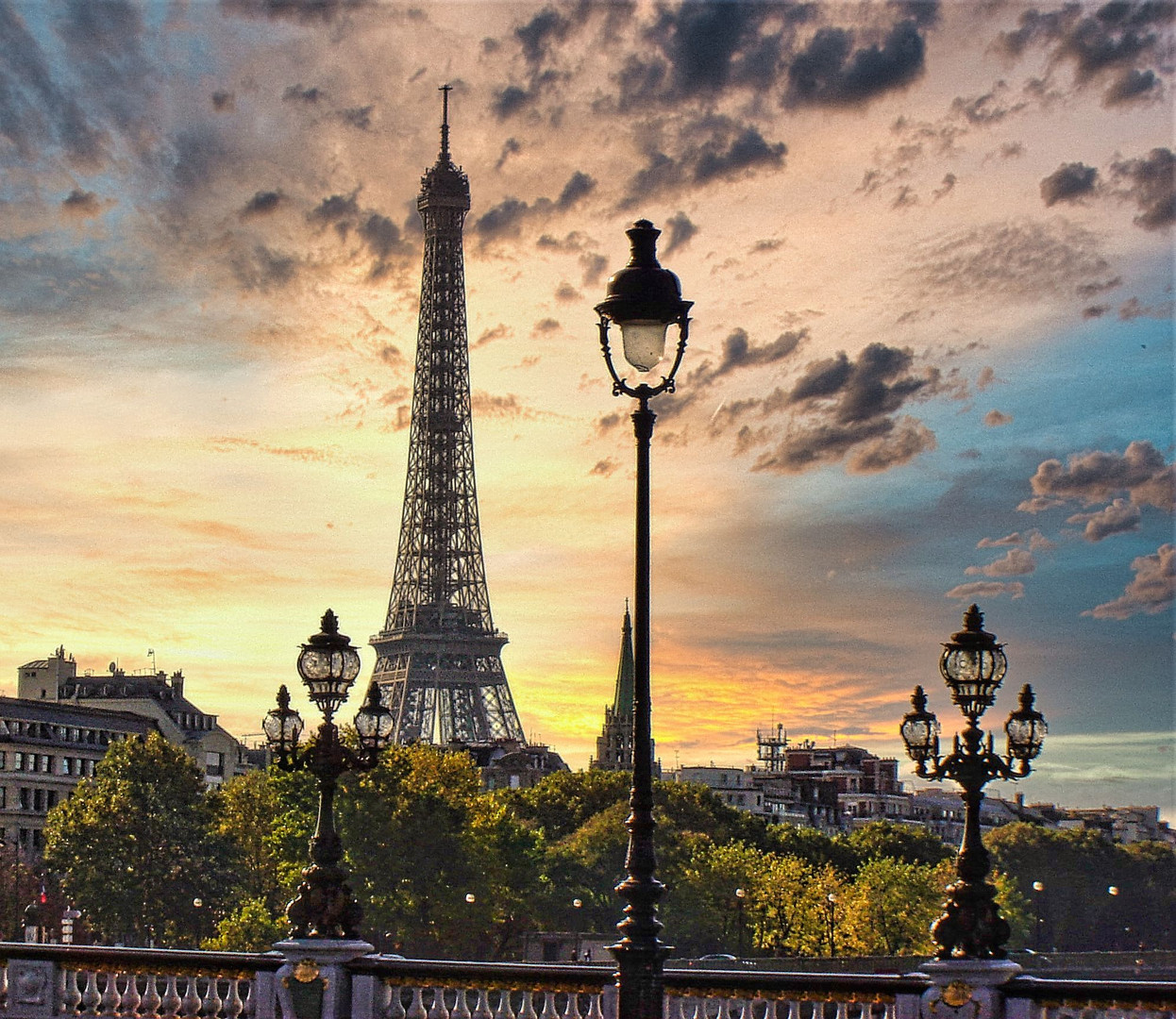 Vue sur la tour eiffel