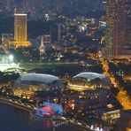 VUE SUR LA VILLE SINGAPOUR A PARTIR DU MARINA BAY SANDS