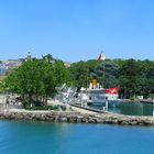 vue sur Lausanne, port etc