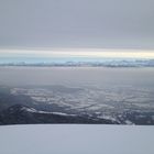 Vue sur le bassin lémanique depuis le Col de la Faucile