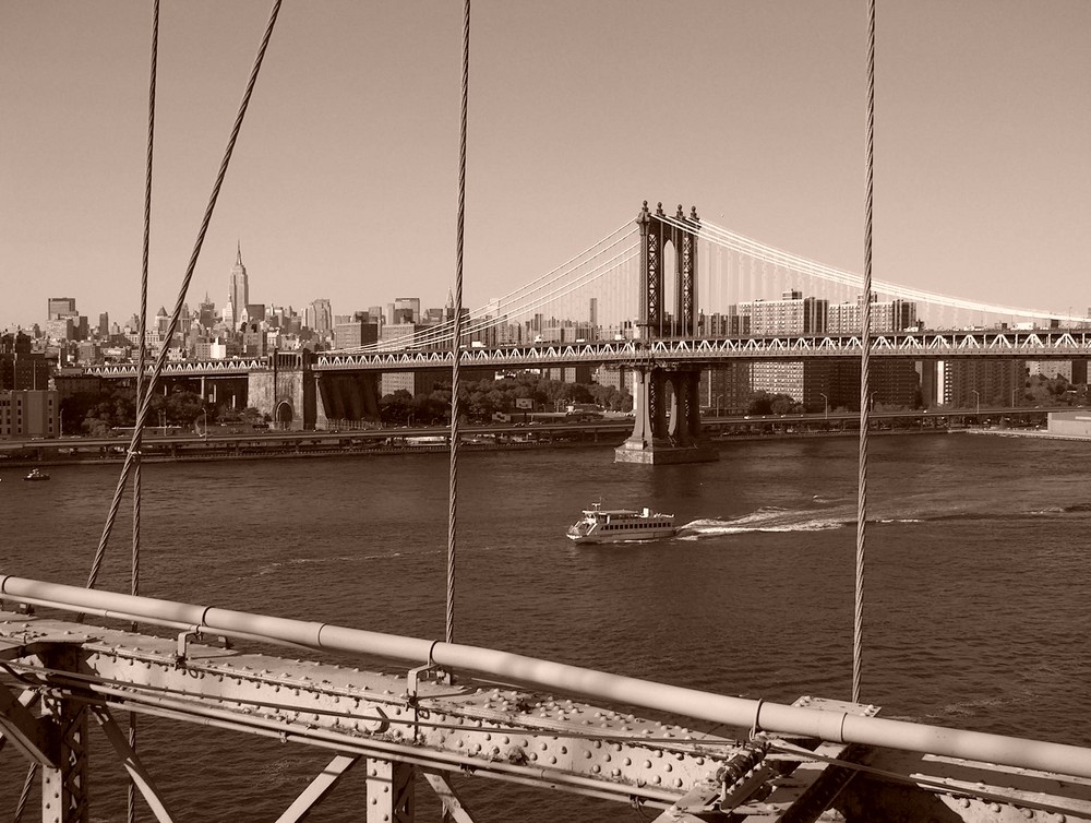 Vue sur le Brooklyn and l'empire state