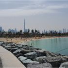 Vue sur le centre-ville à partir de la plage de Jumeirah  -  La Mer