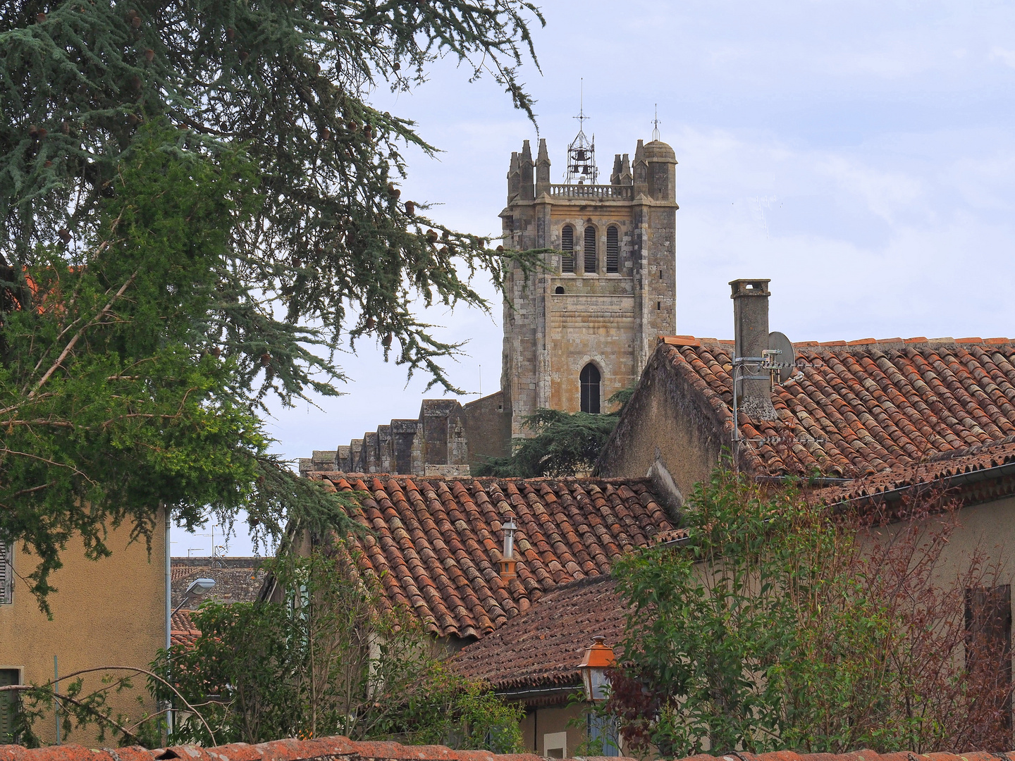 Vue sur le clocher de la Cathédrale Saint-Pierre