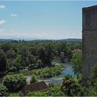 Vue sur le Gave d’Oloron, le Pont de la Légende et la Tour Monréal   