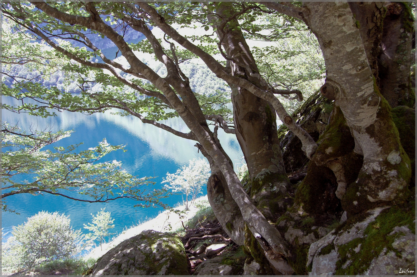 Vue sur le lac d'OO (Hautes pyrénées)