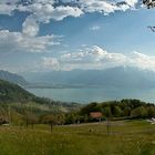 Vue sur le Léman depuis les Pléiades (Suisse)