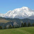 vue sur le mont blanc .. des aravis