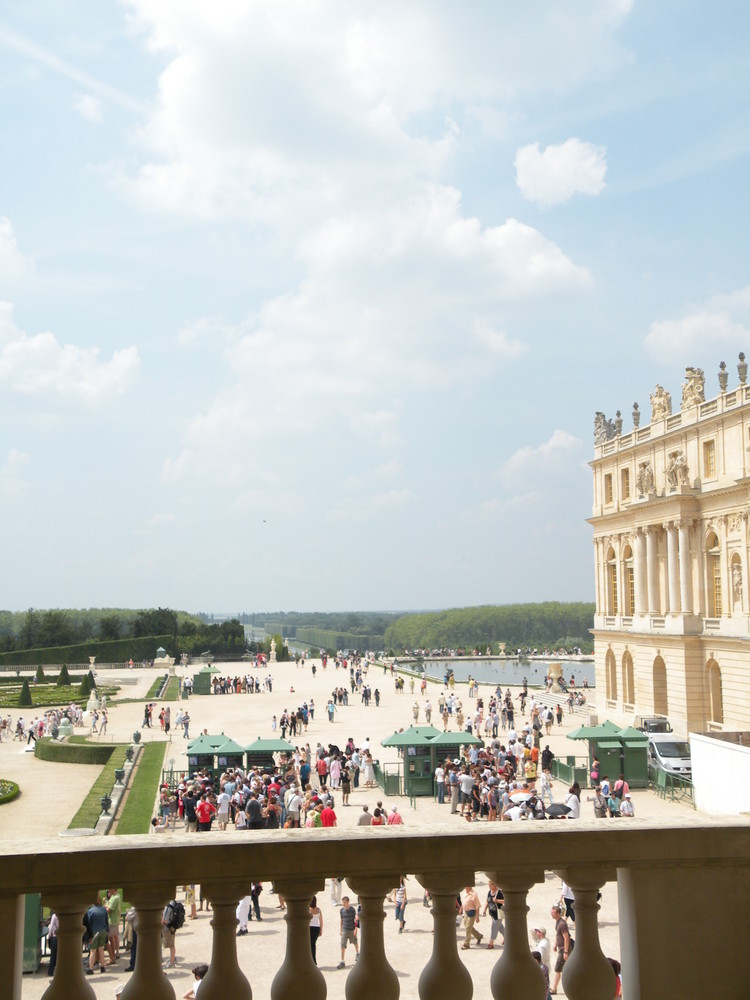 vue sur le parc du chateau de Versailles