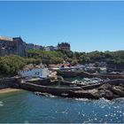 Vue sur le Port des Pêcheurs, l’Eglise Sainte-Eugénie et la Villa « Le Goeland »