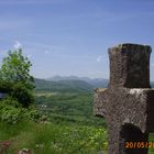 vue sur le Sancy d'un petit village Le Crest, Puy de Dôme