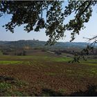 Vue sur Lectoure (Gers) en octobre