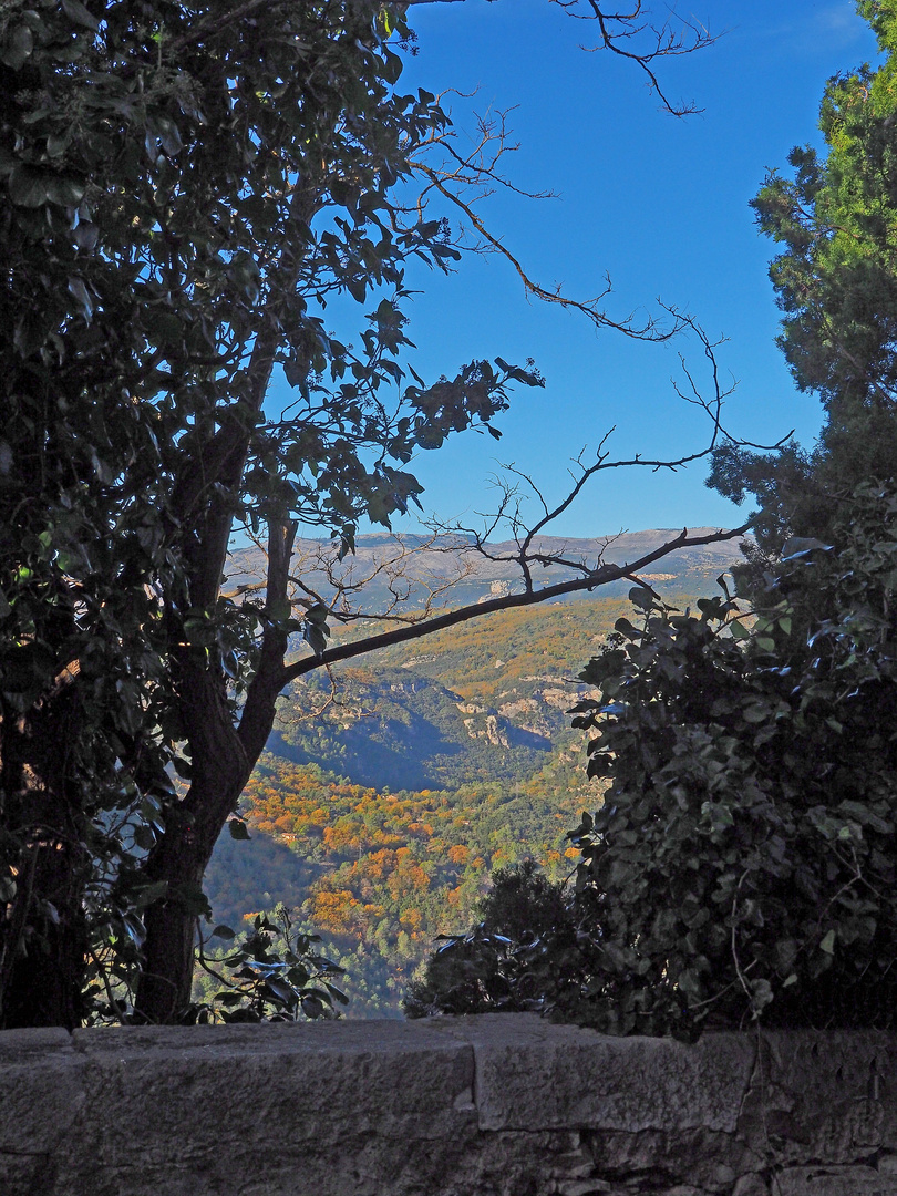 Vue sur les gorges de la Siagne à partir de St-Cézaire