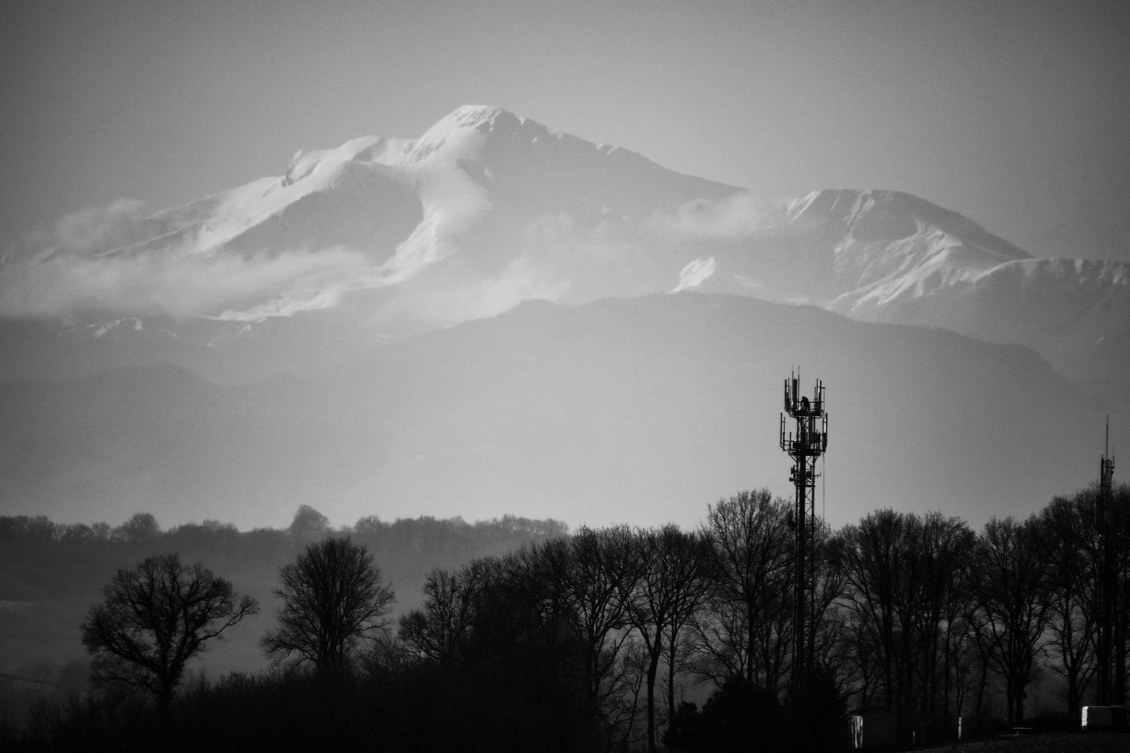 vue sur les ;Pyrénées !!