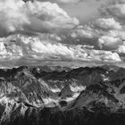 Vue sur les Pyrénées du Pic du midi