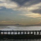 Vue sur l'estacade de Capbreton