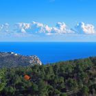 Vue sur mer et nuages   -  Col d’Eze