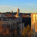 Vue sur Nîmes au couchant ...