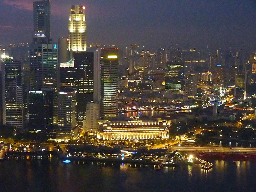 VUE SUR SINGAPOUR DE LA TERRASSE DU BAY SAND