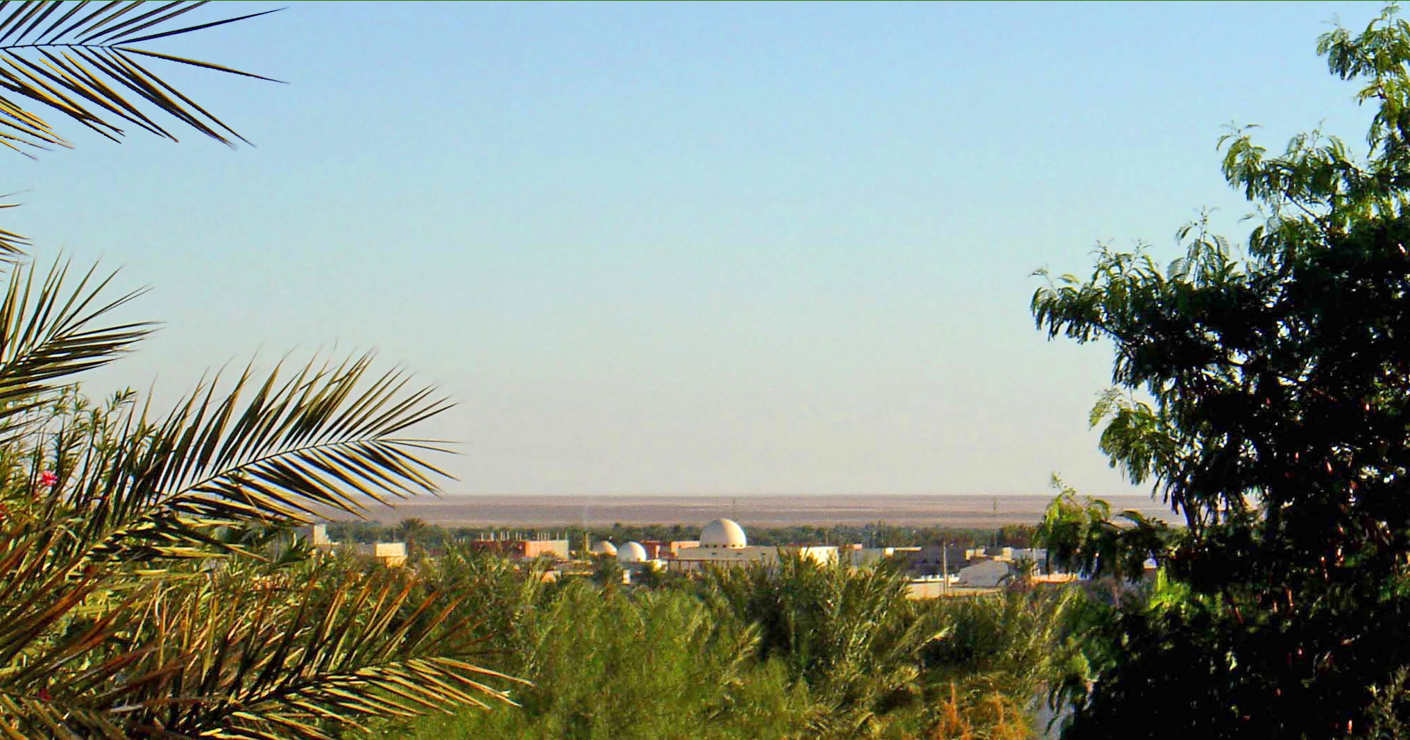 Vue sur Tozeur et le Chott El Jerid 