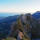 Vue vers le sud à partir de Sainte-Agnès