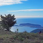 Vue vers le Sud-ouest à partir du Col d’Eze