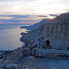    Vue vers l’ouest depuis la terrasse du Château de Roquebrune