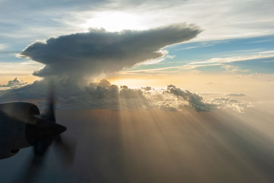 Vuelo al atardecer