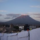 Vulkan Misti in Arequipa vom Dach aus fotografiert