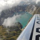 Vulkan Mount Pinatubo Kratersee aus der Luft